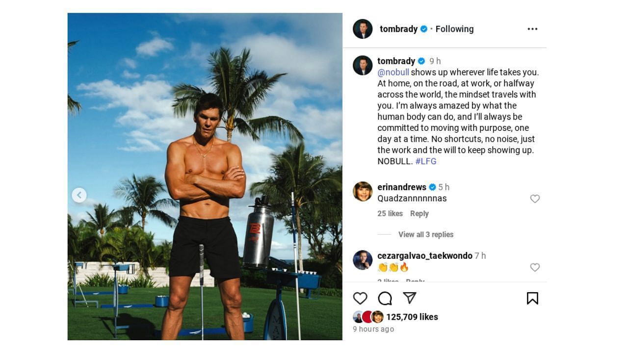 Source: (Via Instagram/ @TomBrady)